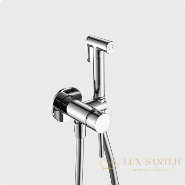 гигиенический набор со встроенным смесителем aquame siena aqm6217cr, хром