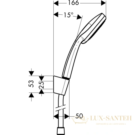 душевой набор hansgrohe croma 100 multi/porter'c 27595000