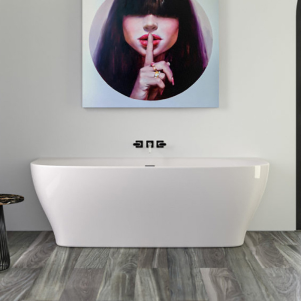 ванна пристенная 180х80х60см, knief dream, 0100-252, wall с щелевым переливом, белый
