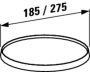 съемный диск laufen kartell by 3.9833.5.081.002.1 для смесителя и аксессуаров 275 мм, янтарный 