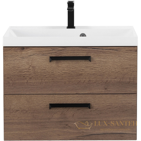 тумба под раковину belbagno aurora aurora-700-2c-so-rt 70 см подвесная, rovere tabacco