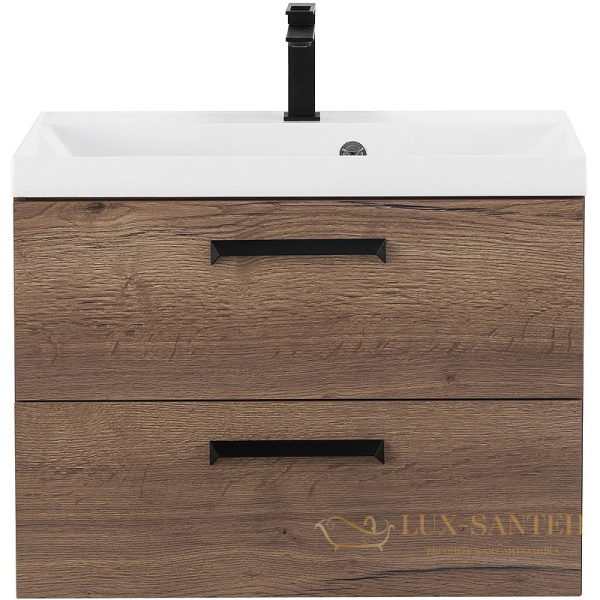 тумба под раковину belbagno aurora aurora-700-2c-so-rt 70 см подвесная, rovere tabacco