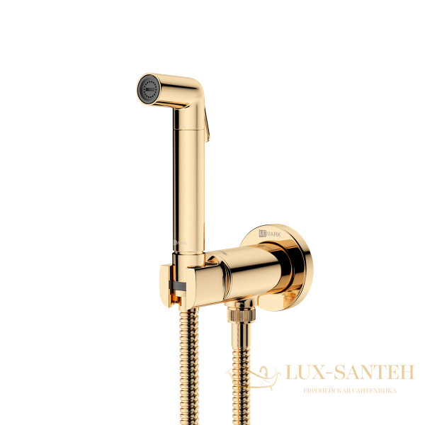 гигиенический душ lemark solo lm7171g,  с прогрессивным смесителем, золотой глянцевый