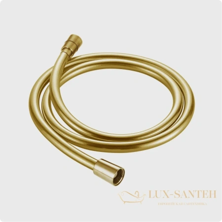 душевой шланг 1000 мм, aquame  aqm1501gg, с защитой от перекручивания, золото