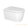 унитаз подвесной безободковый duravit sensowash starck f lite 650001012004310 с электронной крышкой sensowash, белый глянцевый