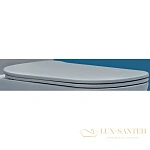 Сиденье Kerasan Tribeca 519101 для унитаза с микролифтом, белый