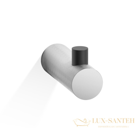 крючок decor walther club hak1, 0855360, хром/черный матовый