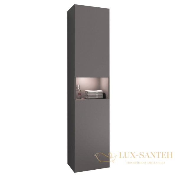 высокий шкаф-пенал keuco stageline, 32831290102, 400x1800x360 мм, к/ф: инокс