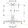 верхний душ hansgrohe raindance s 180 air 27478000