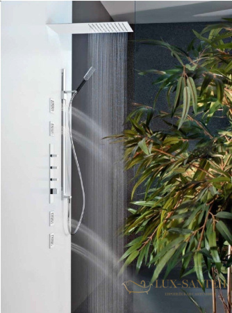 верхний душ gessi tremillimetri quadro 33081.238, mirror steel