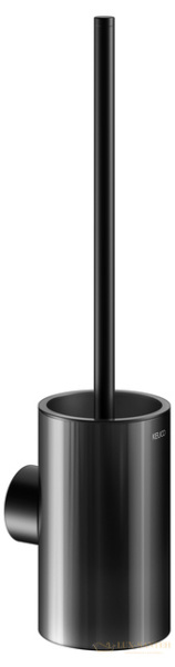 ершик для унитаза подвесной keuco reva 12864379000, хрустальная колба, черный матовый