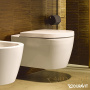 подвесной безободковый унитаз duravit me by starck 45290900a1 rimless, белый