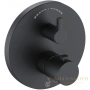 термостат kludi nova fonte puristic 208303915 для ванны, черный матовый