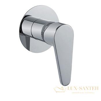 встраиваемый смеситель fiore kera 88nn7565 для душа с круглым основанием, черный матовый