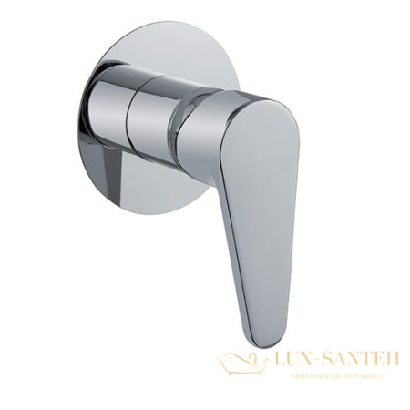 встраиваемый смеситель fiore kera 88nn7565 для душа с круглым основанием, черный матовый