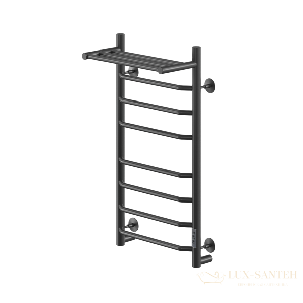 полотенцесушитель электрический кабельный ника way-3 80/40 с полкой ral9005 черный матовый u