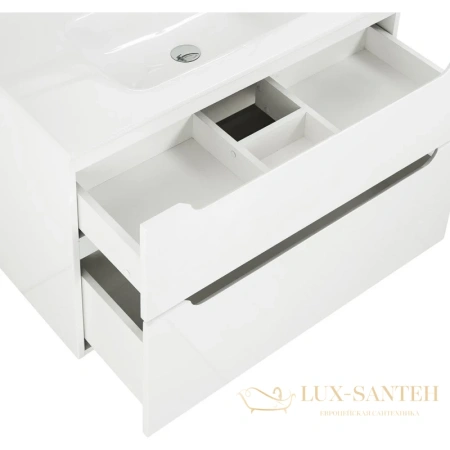 тумба belbagno etna etna-h60-1000-2c-so-bl-p 99,6 см, bianco lucido