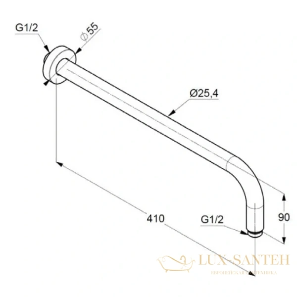 комплект для душа kludi bozz 38736n076 7 в 1 верхний душ 250 мм, золото матовое