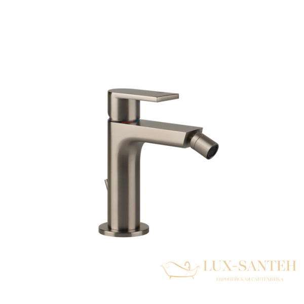 смеситель для биде с донным клапаном gessi via manzoni 38607.149, finox brushed nickel