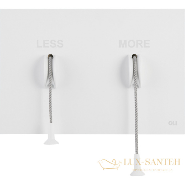 смывная клавиша oli less is more 883526 пневматическая, белый