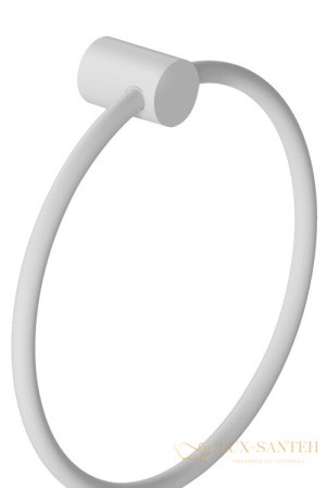 полотенцедержатель-кольцо 200 мм, kludi vela r, 5897853, белый матовый