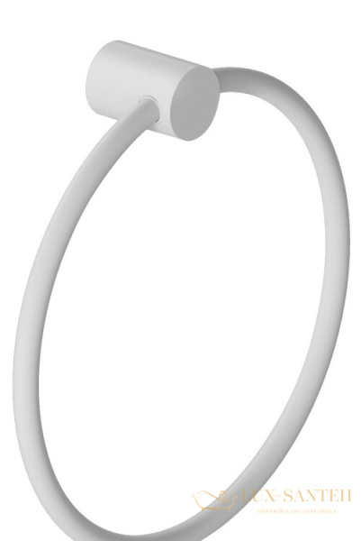 полотенцедержатель-кольцо 200 мм, kludi vela r, 5897853, белый матовый