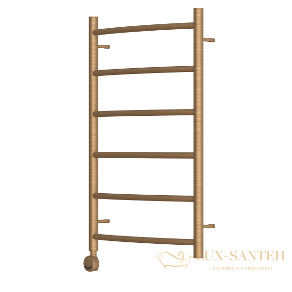 полотенцесушитель 500x800 электрический point афина pn04158bre п6, левый/правый бронза