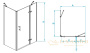 душевой уголок rgw passage 410877128-084r pa-77-1b r 120x80, профиль черный, стекло прозрачное