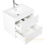 тумба под раковину belbagno albano albano-700-2c-so-bl 70 см подвесная, bianco lucido