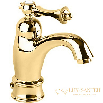 смеситель для раковины cezares margot margot-lsm1-a-03/24-m, золото 24 карата