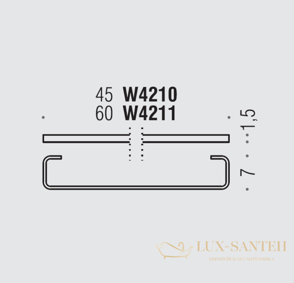 полотенцедержатель colombo design time w4211 60 см, хром
