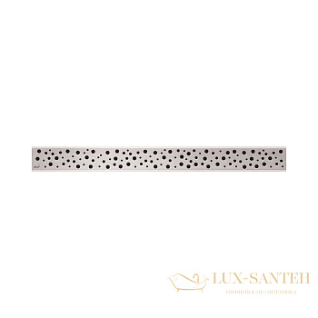 alcaplast решетка для водоотводящих желобов (apz1, apz4, apz12) дизайн buble, нерж. сталь, матовая buble-950m, 950 мм