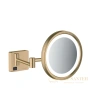 косметическое зеркало hansgrohe addstoris 41790140 шлифованная бронза