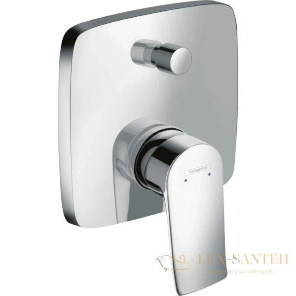 смеситель для ванны hansgrohe metris 31451000, хром