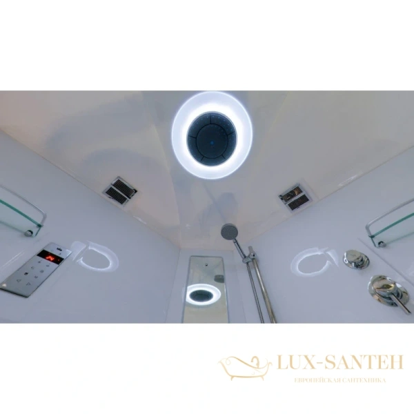 душевая кабина timo lux t-7725 120x120x230 см, стекло прозрачное