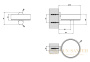 мыльница gessi 316 accessories 54701.727 подвесная, brushed brass pvd/белый