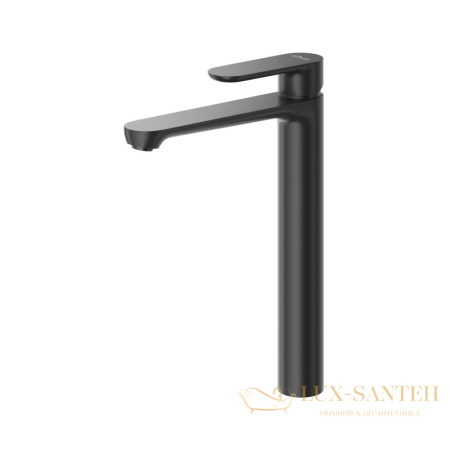смеситель для раковины cezares stylus-lc-nop-w0, без донного клапана, черный матовый
