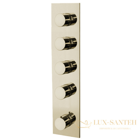 термостат для душа встраиваемый fima carlo frattini fimatherm, f3869x4os, на 4 выхода, черный матовый