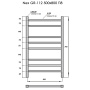 полотенцесушитель электрический с/т grois nex gr-112 500/800 п8 ral9005 u черный матовый