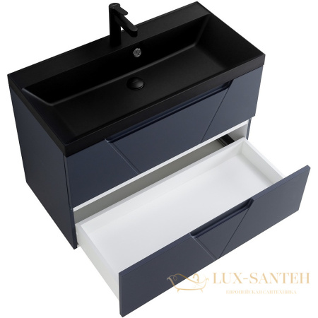 тумба под раковину belbagno vittoria vittoria-800-2c-so-go-p 80 см подвесная, grigio opaco