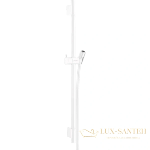 штанга для душа hansgrohe unica s puro 28632700 со шлангом, белый матовый