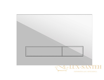 кнопка cersanit blick пластик белый, 64113, белый