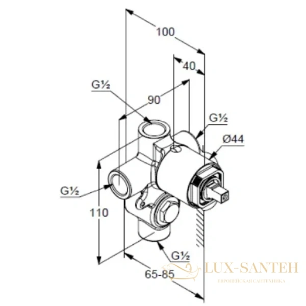 комплект для душа kludi bozz 38736n076 7 в 1 верхний душ 250 мм, золото матовое