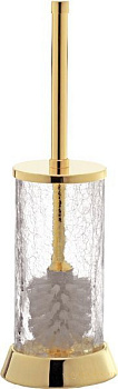 ерш surya crystal 6604/ch-opg напольный с крышкой на металлическом основании 12х12х36 см прозрачное стекло, хром