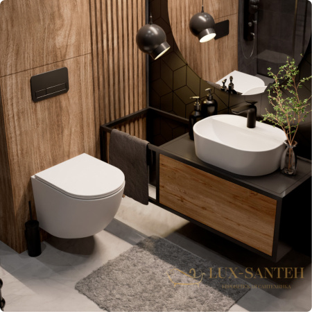 унитаз подвесной безободковый aquame aqm2002mw, с быстросъемным сиденьем softclose, белый матовый