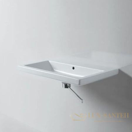 раковина azzurra thin, thls06045t0mbi/(thi 60m х sosp bi)*1, 60х45х14 см c 1 отв под смеситель, белый