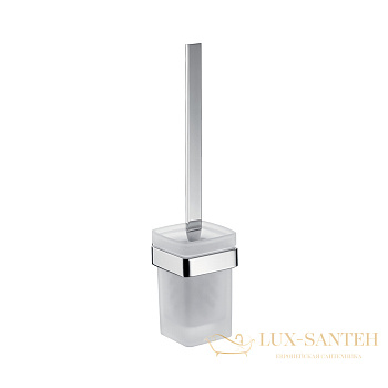 ершик emco loft, 0515 016 00, подвесной, щетка белая,сатинированное стекло, цвет emco-steel