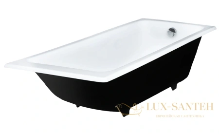 чугунная ванна wotte line 150x70, line 1500x700, цвет белый