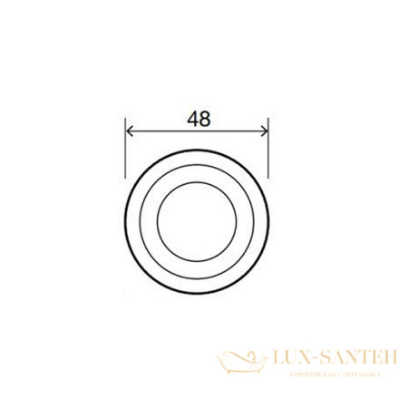 клавиша смыва oli sphera 605264 дистанционная, пневматическая, хром глянцевый