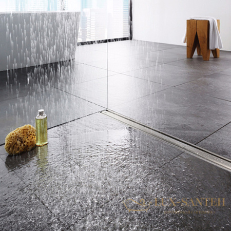 душевой лоток viega advantix 753177 900 мм, с решеткой нержавеющая сталь